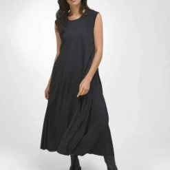 Damen A-Linien-Kleid