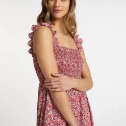 MyMO Damen Gesmoktes Midi-Kleid -Angebote Grazilet Store Damen Gesmoktes Midi Kleid pdstandard 594619 0001 marketplace main 2