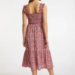 MyMO Damen Gesmoktes Midi-Kleid -Angebote Grazilet Store Damen Gesmoktes Midi Kleid pdstandard 594619 0001 modelback 1