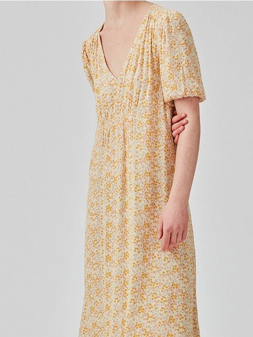 Modström Damen Kleid RavenMD Long Print Dress 4 Modström Damen Kleid RavenMD Long Print Dress – Bild 2