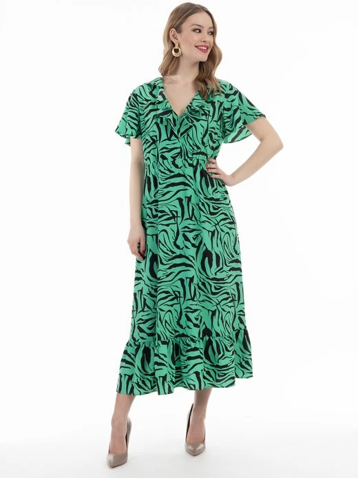 Faina Damen Kleid - Zebraprint 3 Faina Damen Kleid - Zebraprint