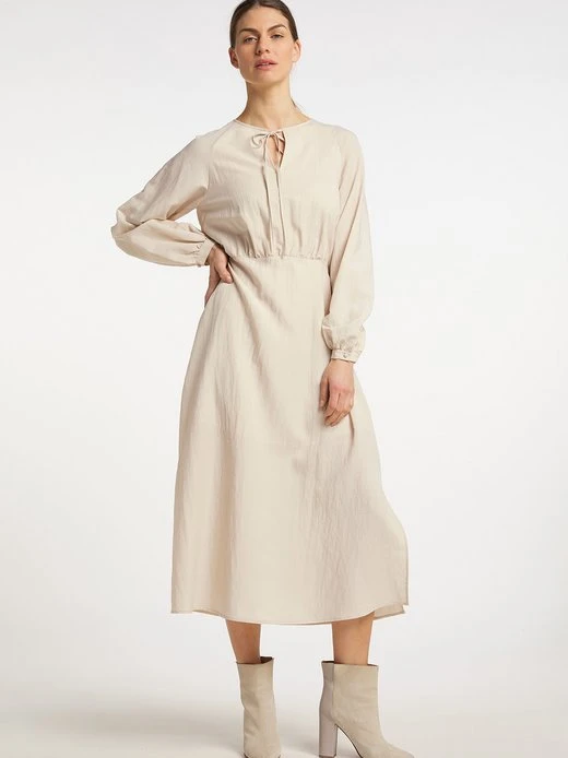 Usha Damen Kleid Langarm Maxi 4 Usha Damen Kleid Langarm Maxi – Bild 2