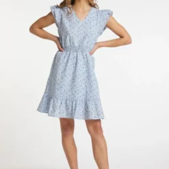 MyMO Damen Kleid Mit Karo-Print