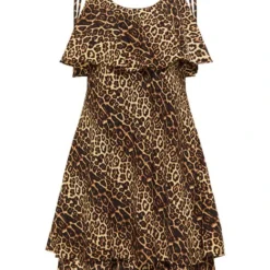 Faina Damen Kleid Mit Leoprint -Angebote Grazilet Store Damen Kleid mit Leoprint pdstandard bust 579405 0001 bustfront 1