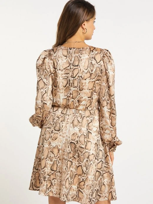 Faina Damen Kleid Mit Snakeprint 5 Faina Damen Kleid Mit Snakeprint – Bild 3